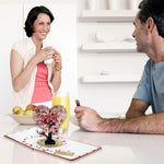 Load image into Gallery viewer, Cherry Heart Tree Love Birds Pop Up Card