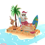 Load image into Gallery viewer, Tropical Christmas Pop Up Card
