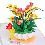 Load image into Gallery viewer, Orchid Pop Up Card