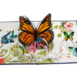 Load image into Gallery viewer, Colorful Monarch Butterflies Pop Up Card