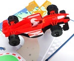 Load image into Gallery viewer, F1 Racing Car Pop Up Card