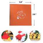 Load image into Gallery viewer, Santa & Christmas Tree Pop Up Card