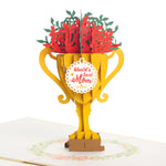 Load image into Gallery viewer, World Best Mom Trophy Pop Up Card
