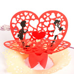 Load image into Gallery viewer, Love Heart Wings Pop Up Card