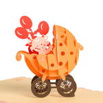 Load image into Gallery viewer, Baby Stroller Pop Up Card