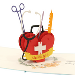 Load image into Gallery viewer, Medical Thank You Pop Up Card