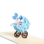 Load image into Gallery viewer, Baby Stroller Pop Up Card