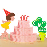 Load image into Gallery viewer, Kid Blow Candle Birthday Pop Up Card