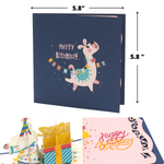 Load image into Gallery viewer, Llama Birthday Pop Up Card