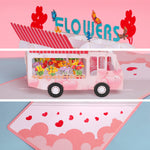 Load image into Gallery viewer, Flower Power Bus Pop Up Card