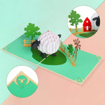 Load image into Gallery viewer, Lamb in Farm Pop Up Card