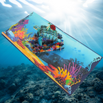 Load image into Gallery viewer, Blue Mommy and Baby Turtles Pop Up Card