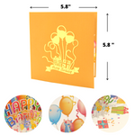 Load image into Gallery viewer, Happy Birthday with Balloons Pop Up Card