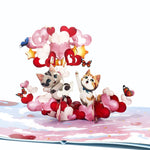 Load image into Gallery viewer, Birthday Pop Up Card with Adorable Kittens Design
