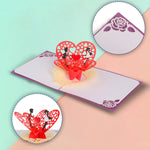 Load image into Gallery viewer, Love Heart Wings Pop Up Card
