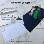 Load image into Gallery viewer, Angel and Christmas Tree Pop Up Card