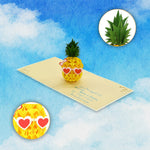 Load image into Gallery viewer, Cute Pineapple Pop Up Card
