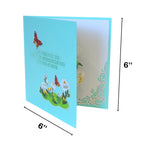 Load image into Gallery viewer, White Lily Basket Sympathy Pop Up Card