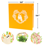 Load image into Gallery viewer, Romantic Cockatoo Couple Pop Up Card