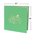 Load image into Gallery viewer, St Patricks Day Green Shamrock Pop Up Cards