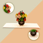 Load image into Gallery viewer, Colorful Rose Flowers Pop Up Card