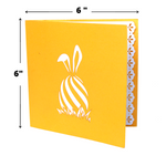 Load image into Gallery viewer, Basket and Funny Face Bunny Easter's Day Pop Up Card