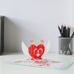 Load image into Gallery viewer, Adorable Cupid Pop Up Card