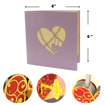 Load image into Gallery viewer, Key to My Heart Pop Up Card