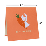 Load image into Gallery viewer, Funny Face Bunny Easter's Day Pop Up Card