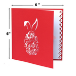 Load image into Gallery viewer, Pink Bunny with Egg Easter's Day Pop Up Card