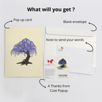 Load image into Gallery viewer, Wisteria Pop Up Card