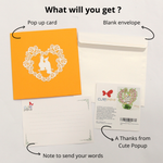 Load image into Gallery viewer, Romantic Cockatoo Couple Pop Up Card