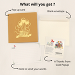 Load image into Gallery viewer, Happy Birthday with Balloons Pop Up Card