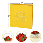 Load image into Gallery viewer, Rose Flowers Basket Pop Up Card