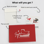 Load image into Gallery viewer, Lovely Girl Playing Piano Pop Up Card