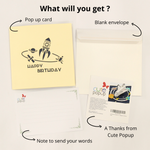 Load image into Gallery viewer, Spaceship Pop Up Card