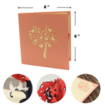 Load image into Gallery viewer, Heart Tree Love Birds Pop Up Card