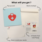 Load image into Gallery viewer, Medical Thank You Pop Up Card
