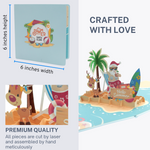 Load image into Gallery viewer, Tropical Christmas Pop Up Card