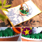 Load image into Gallery viewer, Basket and Funny Face Bunny Easter's Day Pop Up Card