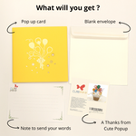 Load image into Gallery viewer, Balloon Basket Pop Up Card