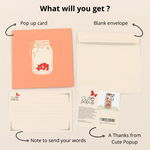 Load image into Gallery viewer, Love Heart in Jar Pop Up Card