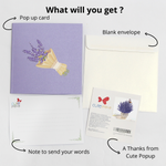 Load image into Gallery viewer, Lavender Pop Up Card