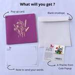 Load image into Gallery viewer, Gorgeous Wild Flowers Pop Up Card