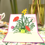 Load image into Gallery viewer, Gorgeous Wild Flowers Pop Up Card