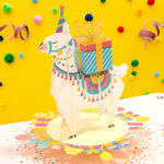 Load image into Gallery viewer, Llama Birthday Pop Up Card