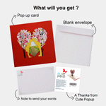 Load image into Gallery viewer, Cherry Heart Tree Love Birds Pop Up Card
