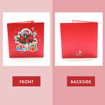 Load image into Gallery viewer, Red Cardinal and Poinsettia Pop Up Card