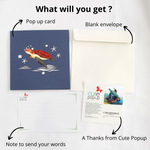 Load image into Gallery viewer, Blue Mommy and Baby Turtles Pop Up Card