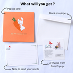 Load image into Gallery viewer, Funny Face Bunny Easter's Day Pop Up Card